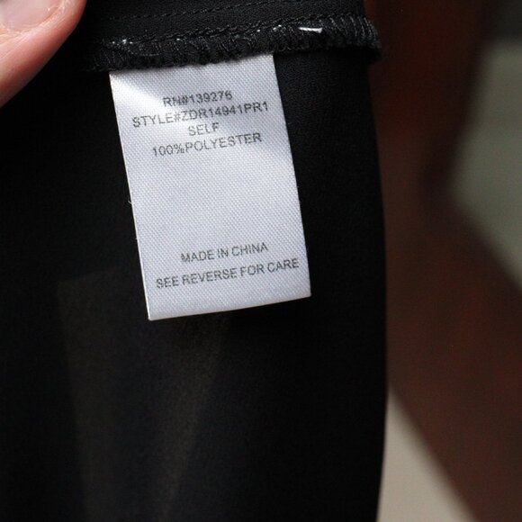 DR2 Black V-Neck Blouse - Picture 12 of 12